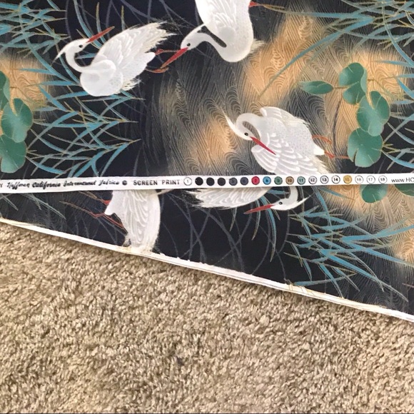 NWOT Hoffman California International Fabrics IZUMI S#J7035 White Herons - Picture 4 of 5